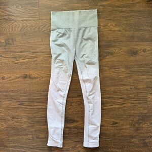 Gym Shark Ombré High Rise Compression Pink Grey Gym Leggings Women’s Size Small